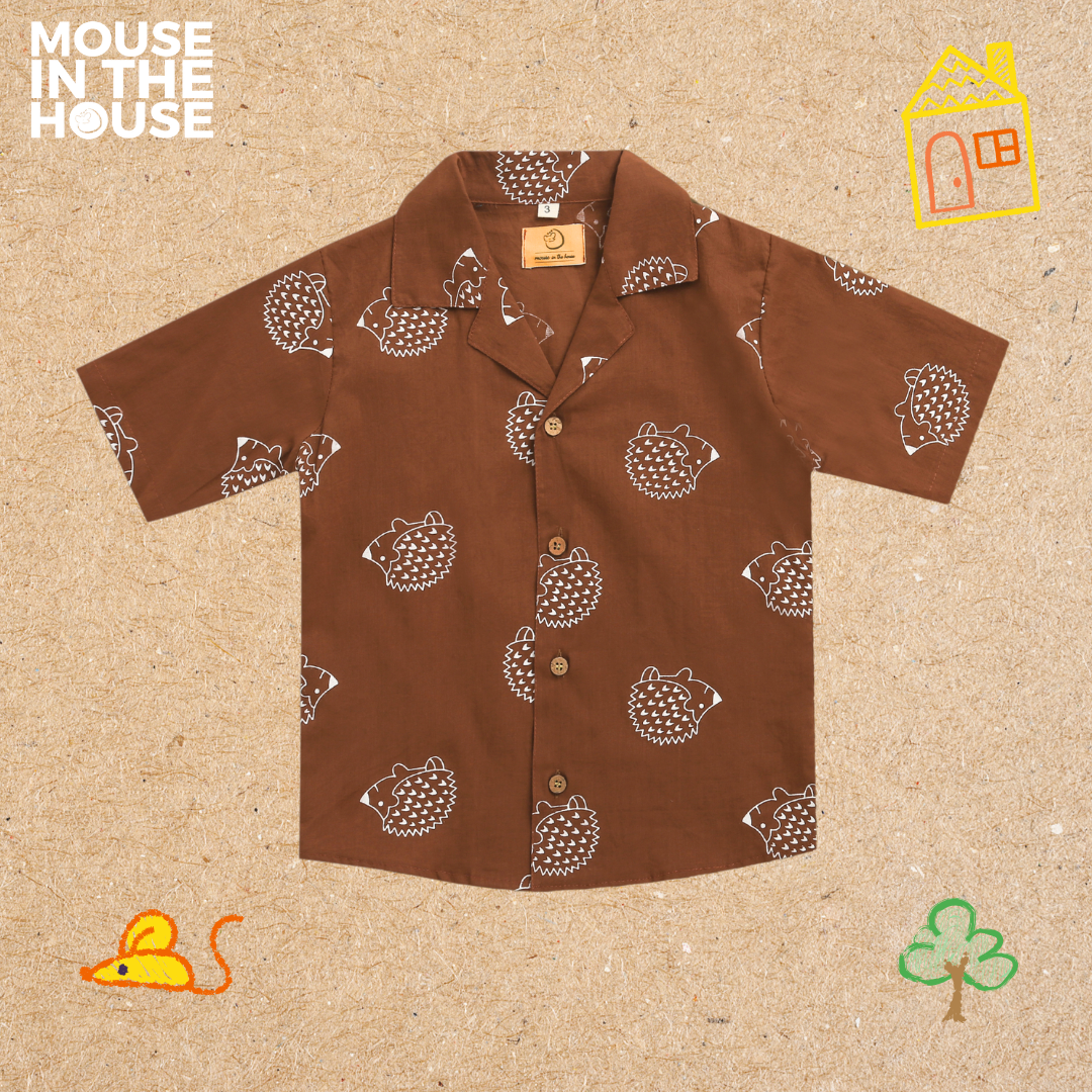 Mouse In The House A Spiky Porcupine - Cotton Shirt