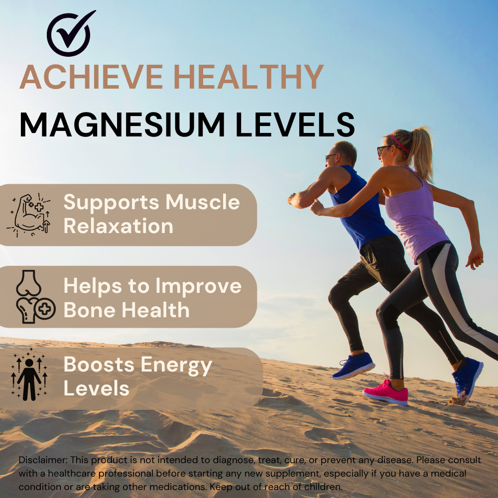 Magnesium Glycinate with Zinc | 350 mg Blend | 180 Tablets | Magnesium Glycinate, Zinc & Phaseolus Radiatus Extract | Daily Muscle, Bone & Nerve Support