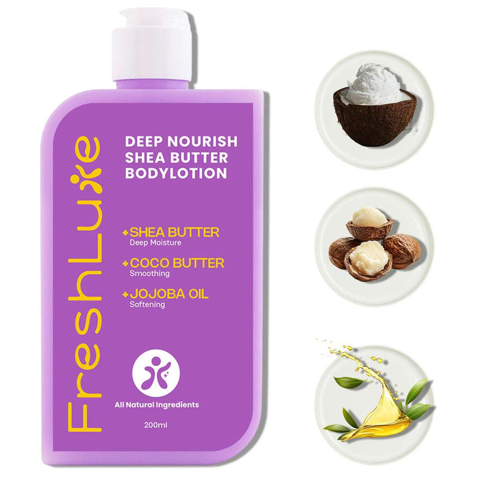 Deep Nourish Shea Butter & Cocoa Butter Lotion | For Intense Hydration