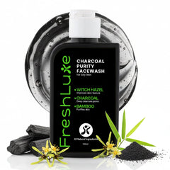 FreshLuxe Charcoal Purity Face Wash | Fights Acne, Pimples & Impurities | All Skin Types