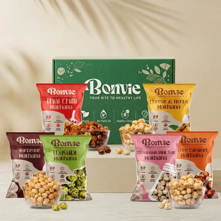 Bonvie Snacks Makhana (Foxnuts) Trial Box
