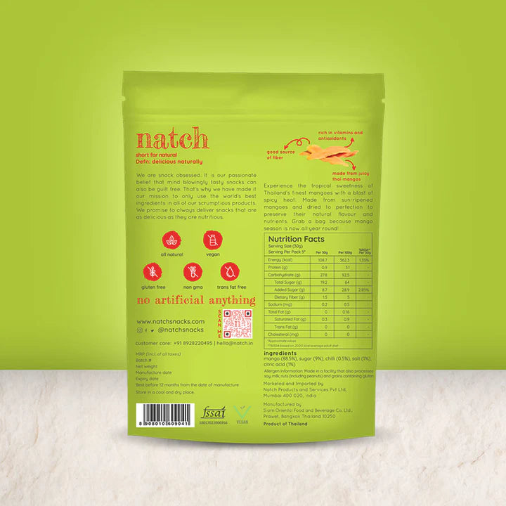 Natch thai mango slices - chilli (large pack 150g)
