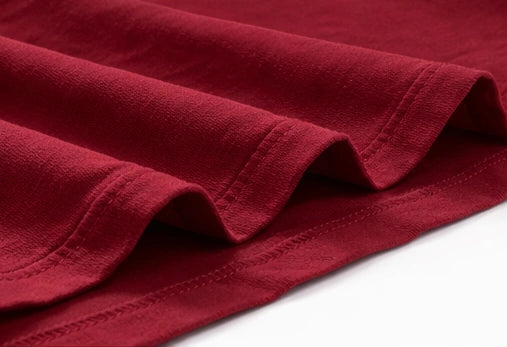 Bamboo Fabric Oversize Printed T-Shirt – Ultra Soft | Breathable | Sustainable Style | Maroon