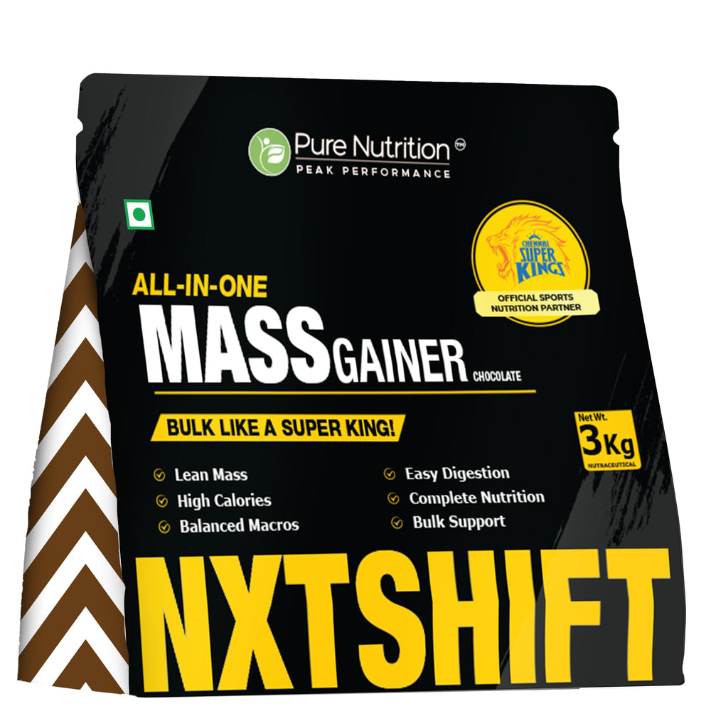 Pure Nutrition NXTShift Mass Gainer – High Calorie Protein Blend | Chocolate