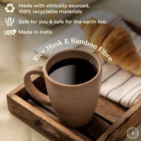 Irida Naturals Rice Husk and Bamboo Fiber Coffee combo