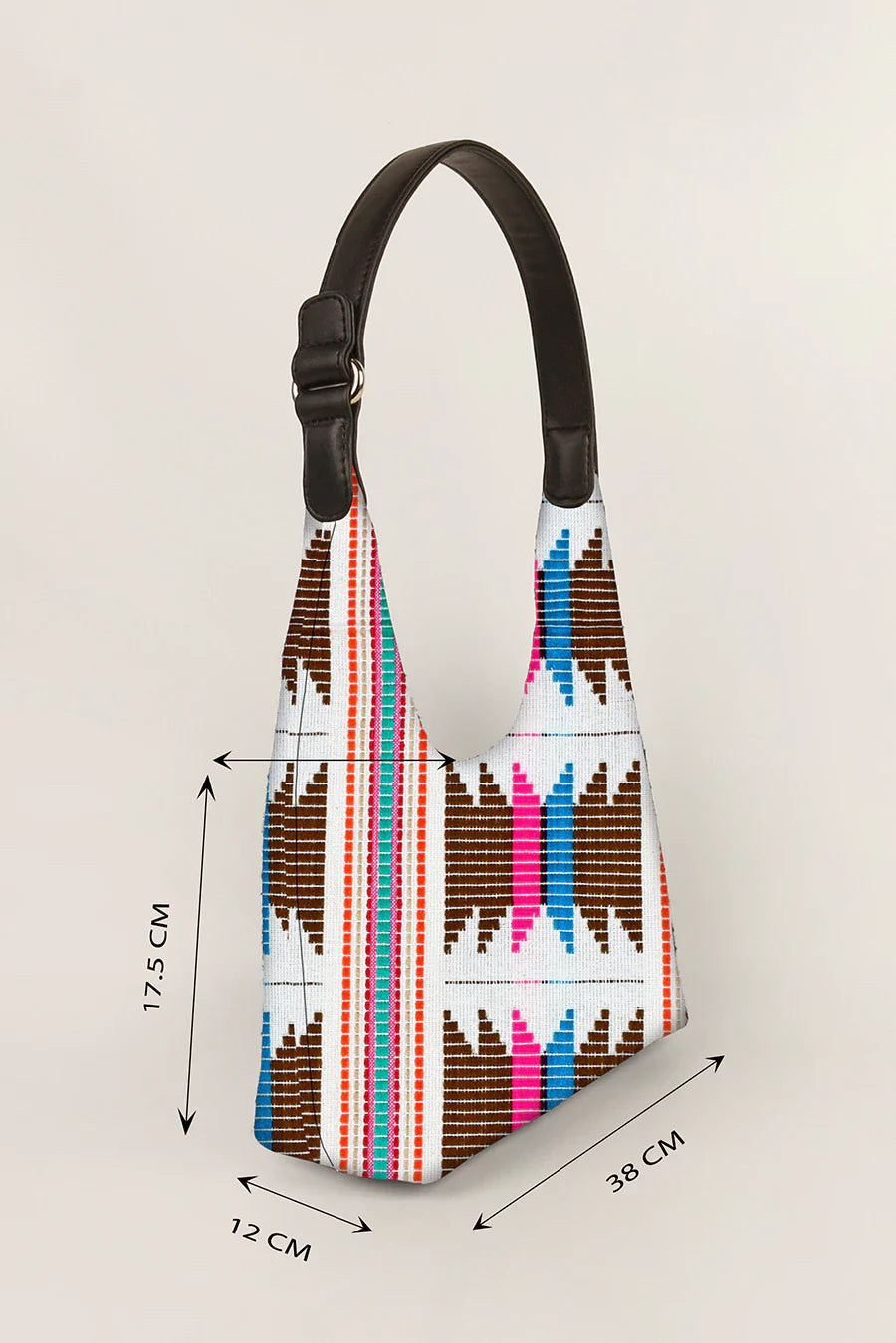 Katie Medium Handloom Shoulder Bag