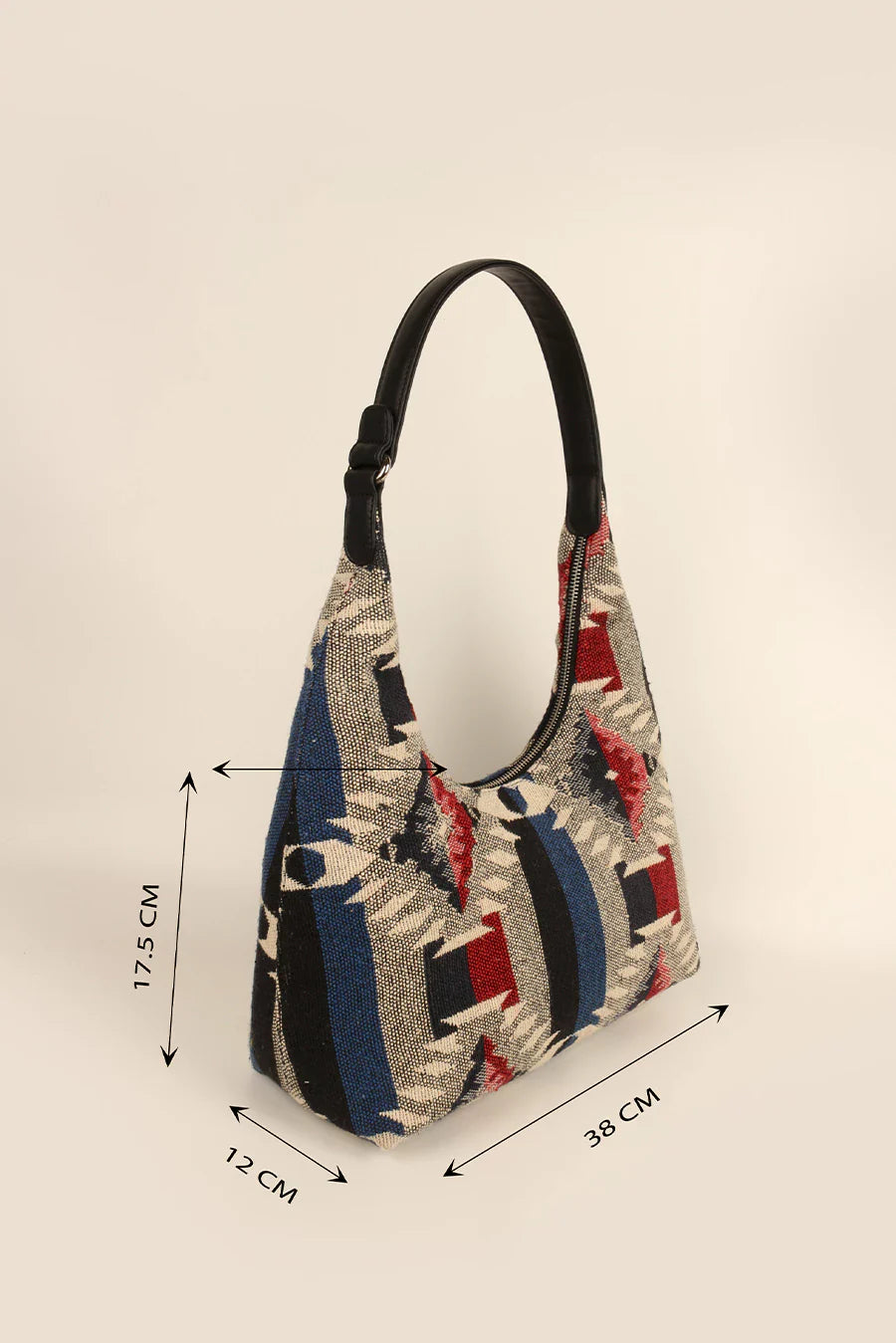 Katie Medium Handloom Shoulder Bag