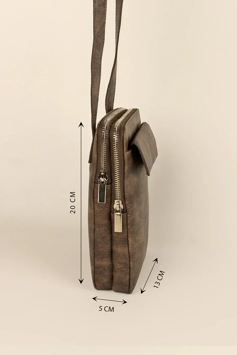 Vertical Vegan Leather Mobile Pouch