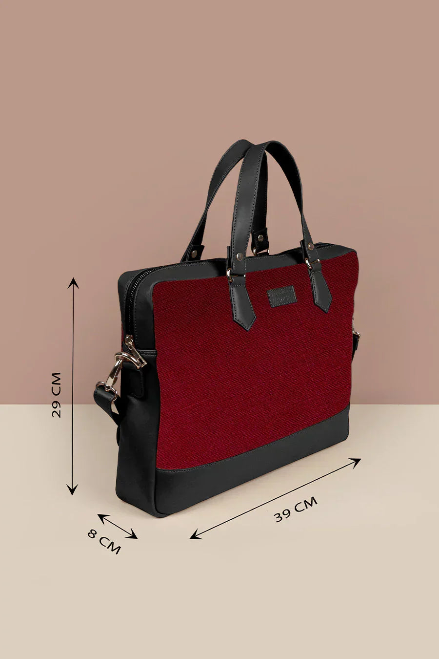 The House of Ganges - Ross Soft Jute 15 Inch Laptop Bag for Men