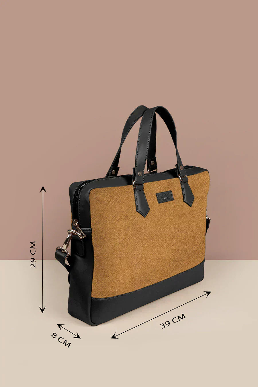 The House of Ganges - Ross Soft Jute 15 Inch Laptop Bag for Men