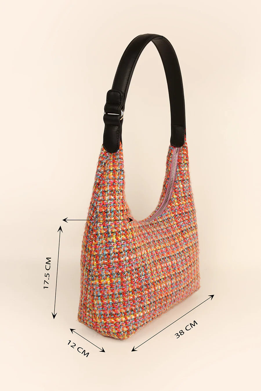 Katie Medium Handloom Shoulder Bag