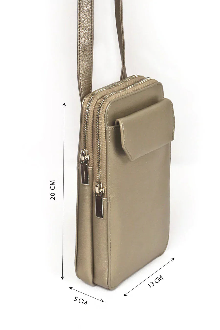 Vertical Vegan Leather Mobile Pouch