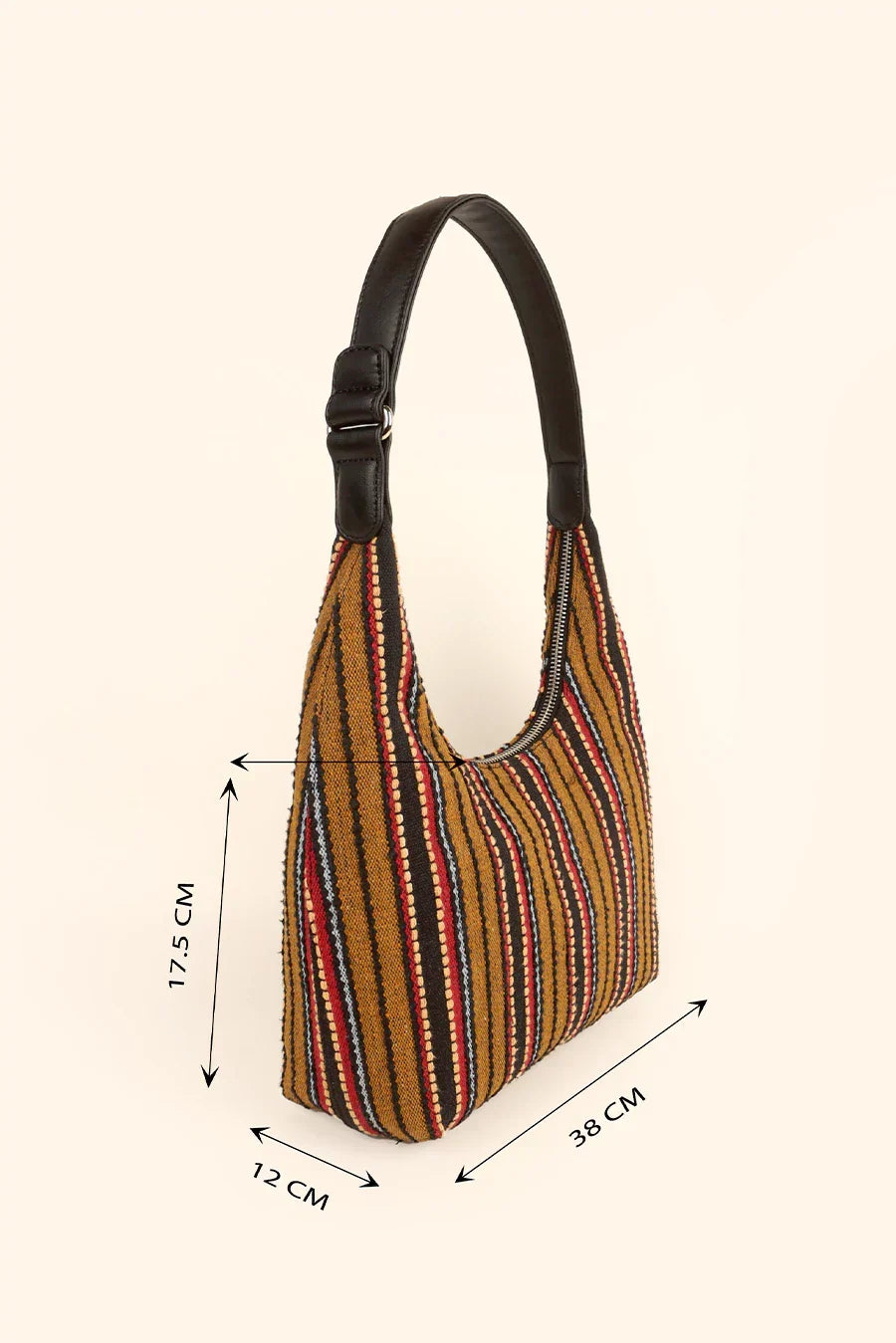 Katie Medium Handloom Shoulder Bag
