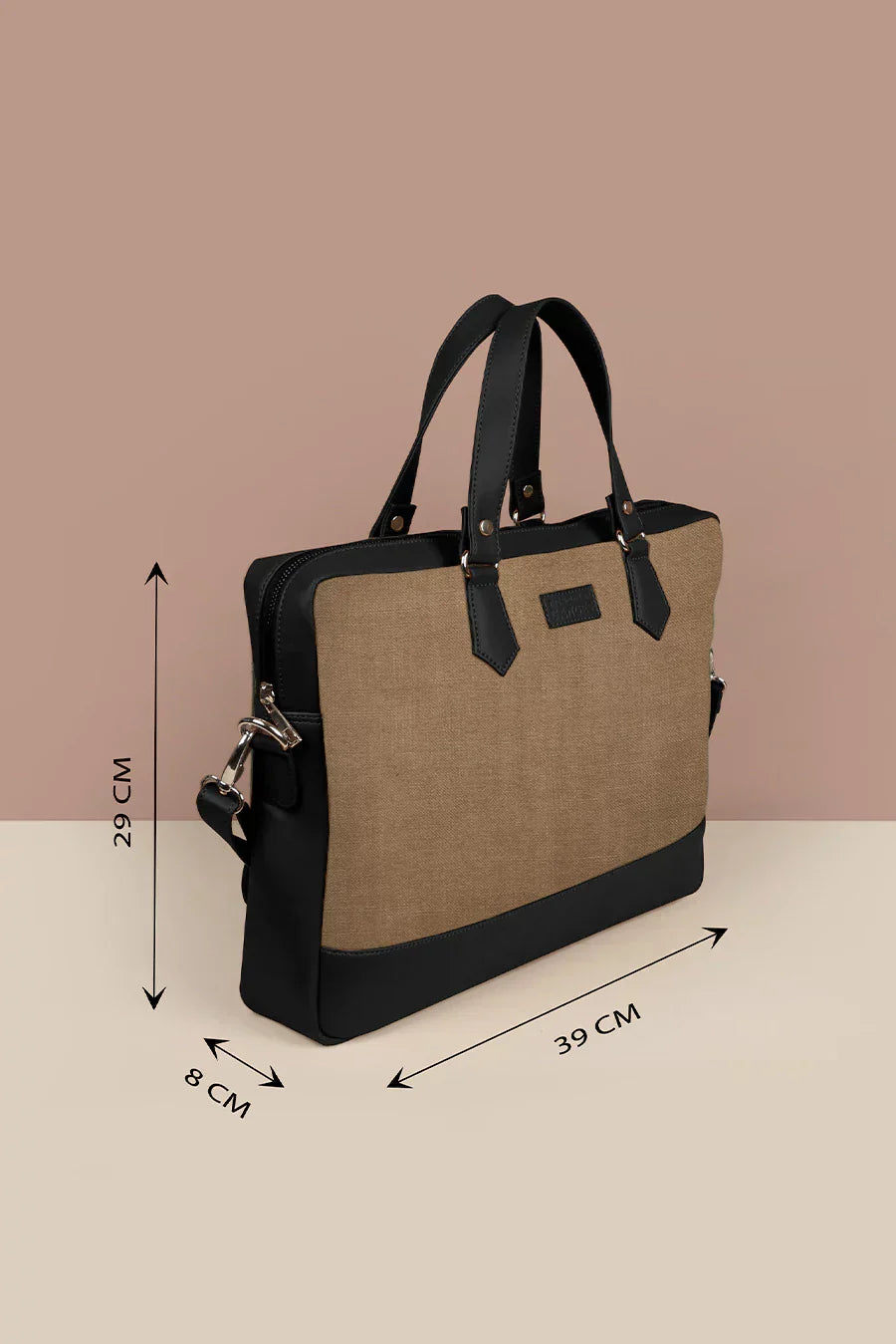 The House of Ganges - Ross Soft Jute 15 Inch Laptop Bag for Men