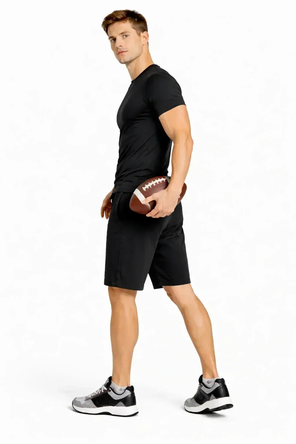 Bamboo Black Active Shorts with side Pockets for Men | Breathable & Ultra-Soft Gym