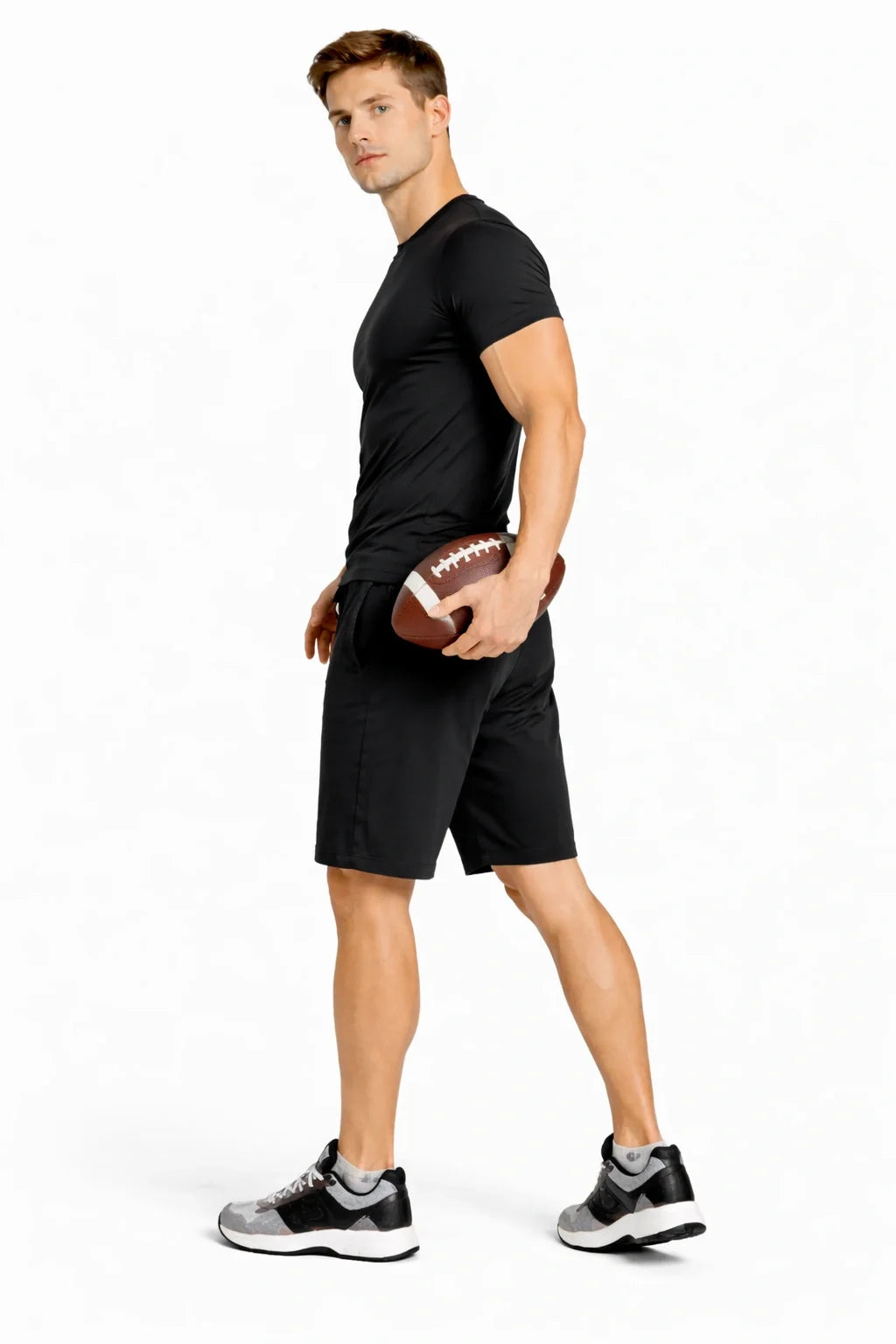 Bamboo Black Active Shorts with side Pockets for Men | Breathable & Ultra-Soft Gym