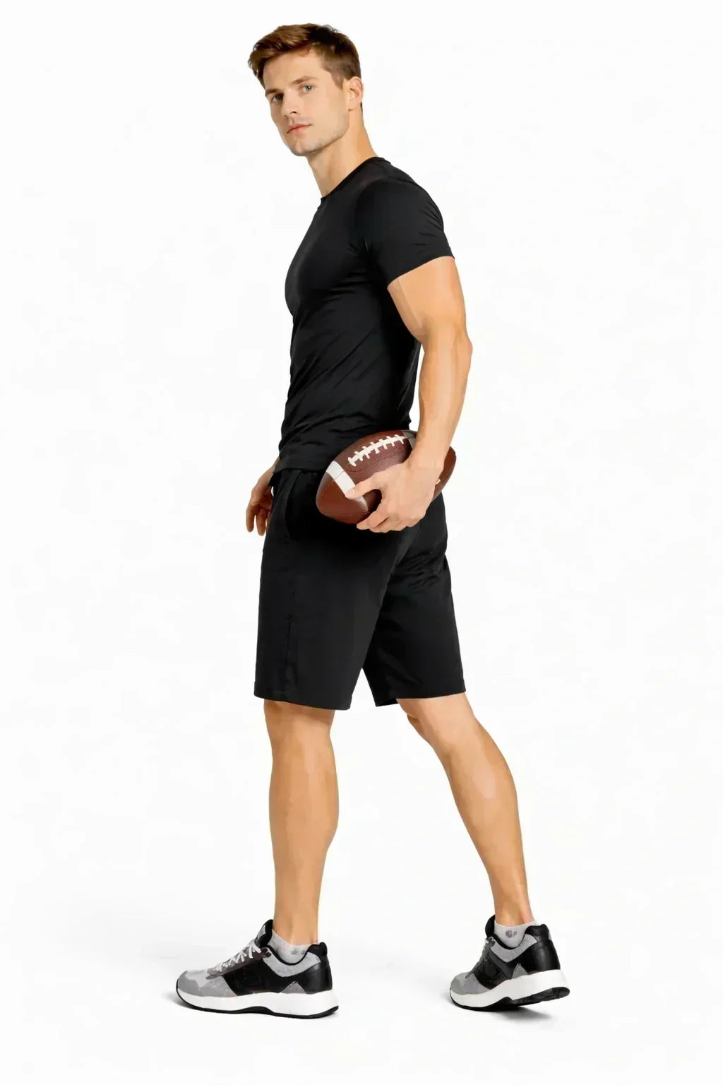 Bamboo Black Active Shorts with side Pockets for Men | Breathable & Ultra-Soft Gym