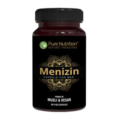 Menizin - 60 Vegetarian Capsules | Premium Daily Vitality and Wellness Supplement for Men