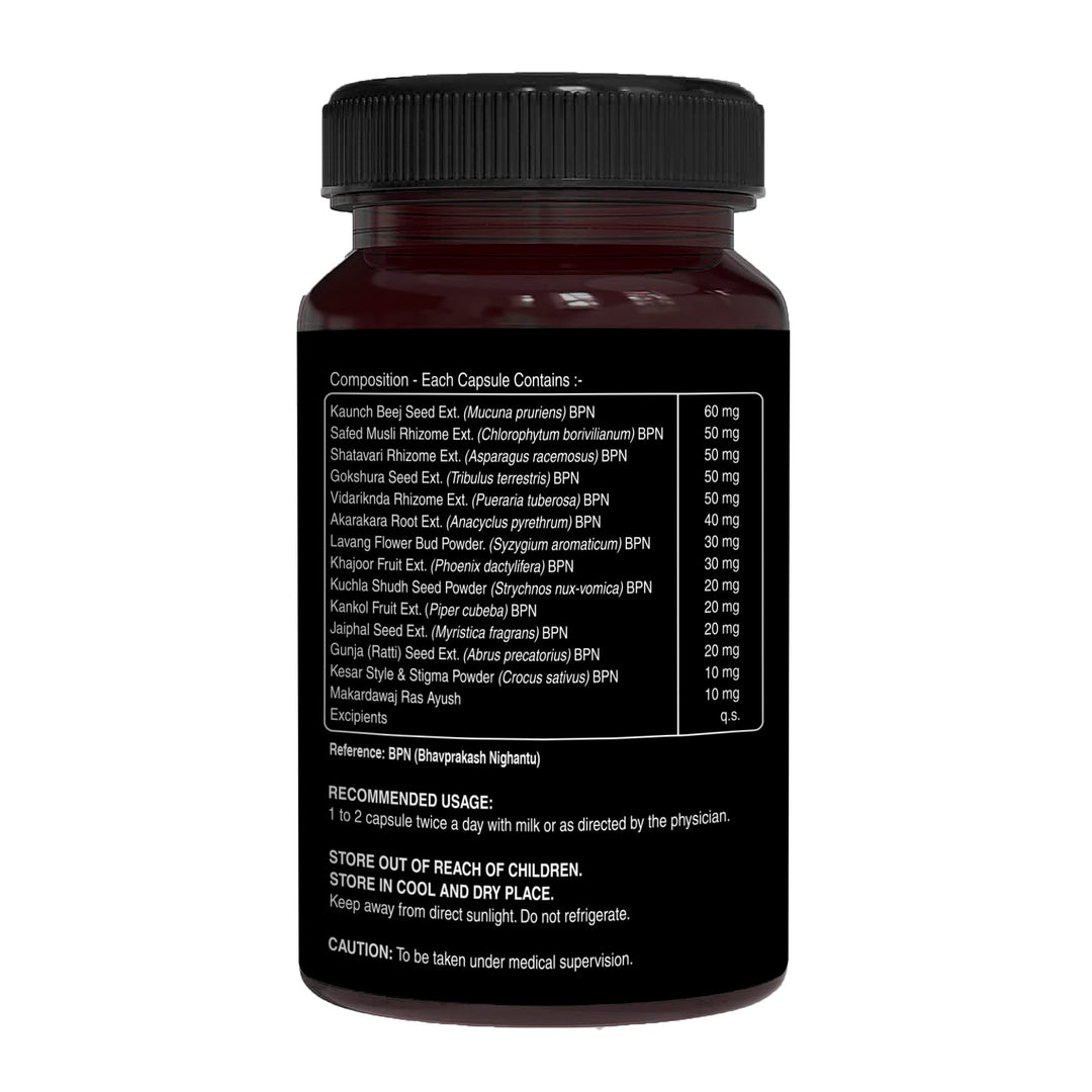 Menizin - 60 Vegetarian Capsules | Premium Daily Vitality and Wellness Supplement for Men
