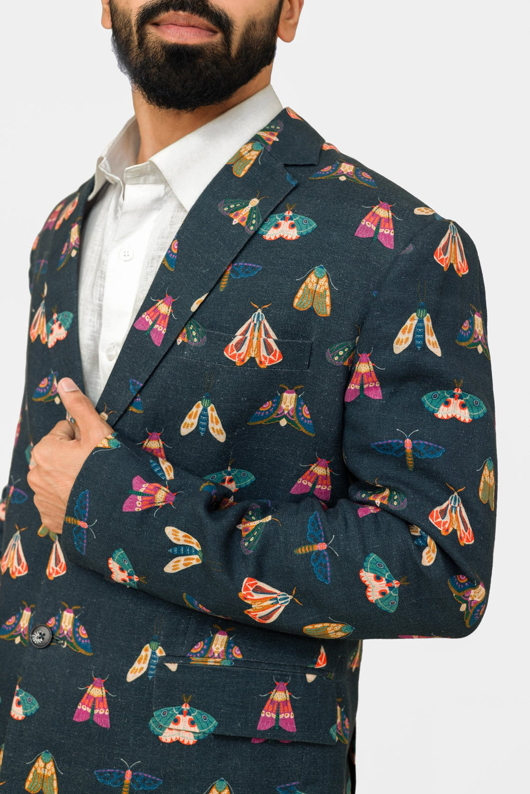 Adam Leaves Befly - Men’s Linen blazer