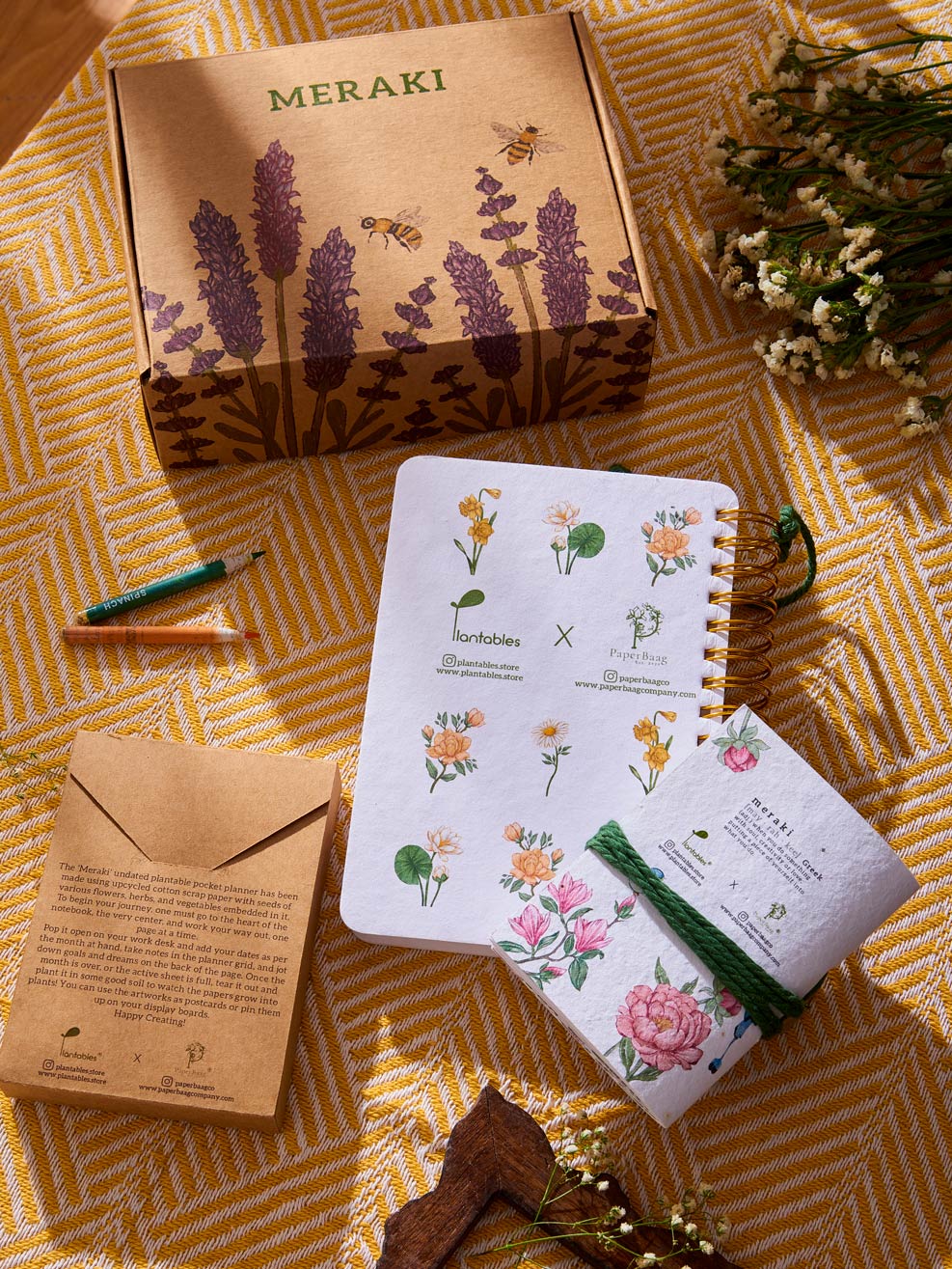 Plantables Meraki: A Sustainable Journal and Pocket Planner (Combo Set)