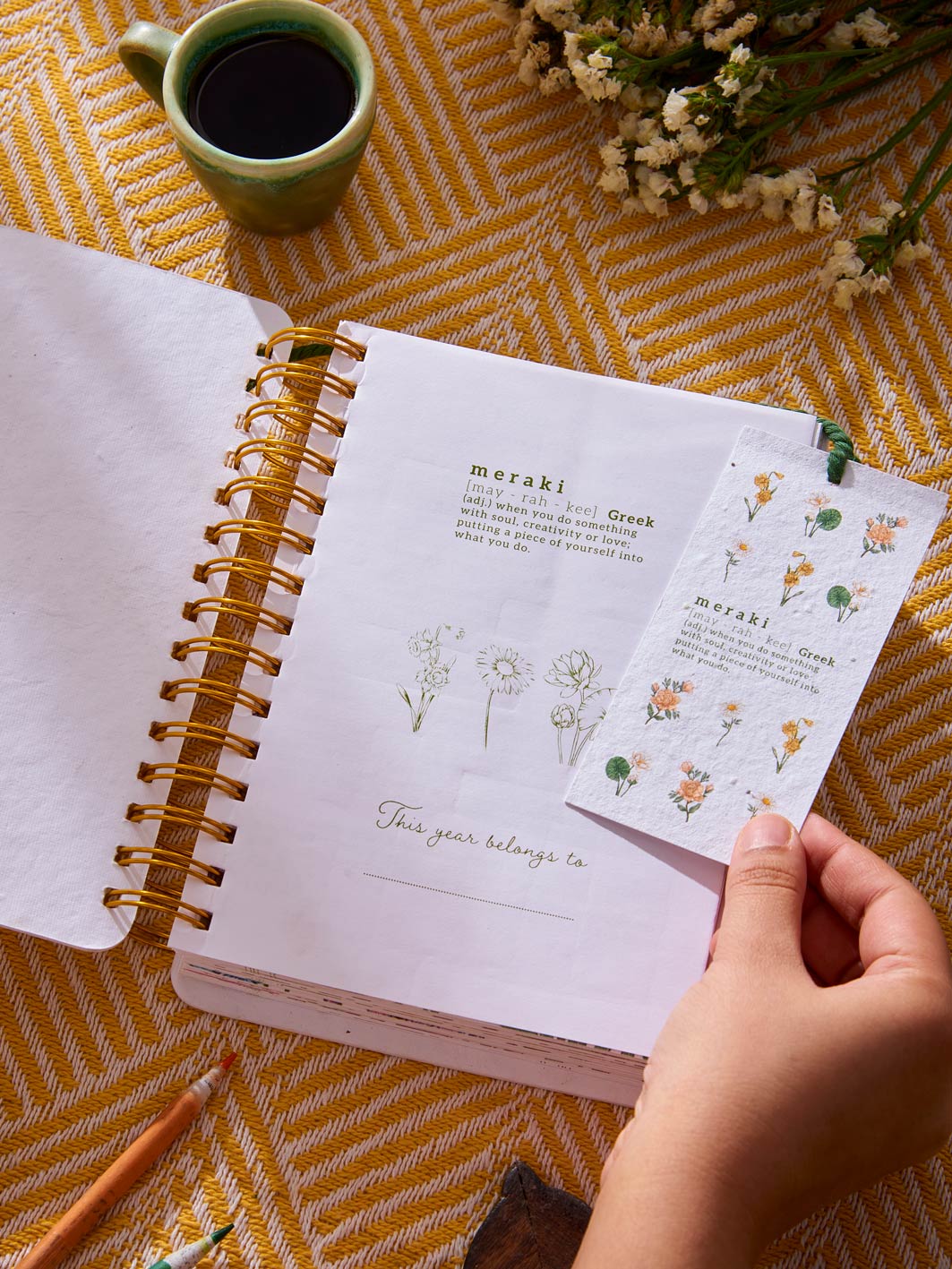 Plantables Meraki: A Sustainable Journal and Pocket Planner (Combo Set)
