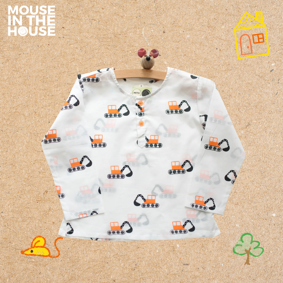 Mouse In The House Mighty Bulldozer- Unisex Nightdress