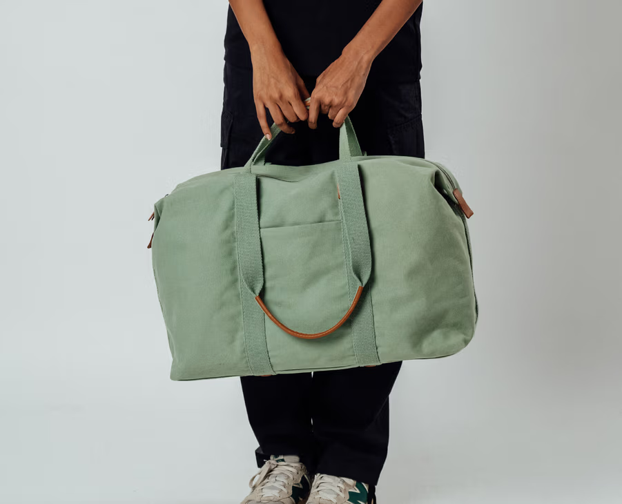 Field Duffle Bag(Beige,  Clove,  Forest Green , Green , Mint , Mustard,  Navy,  Red)