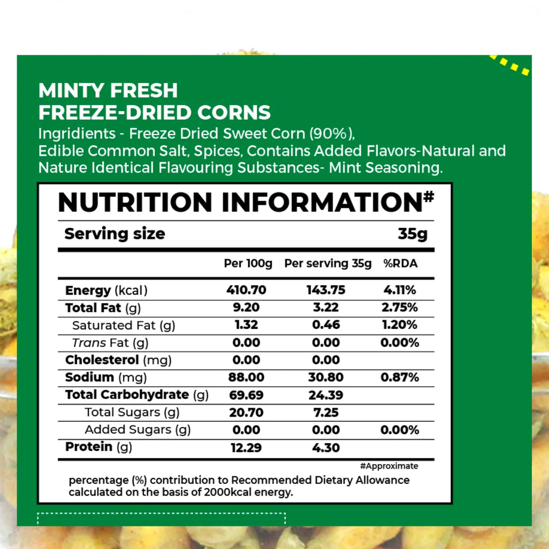 Bonvie Minty Fresh Freeze-Dried Corns 35gm