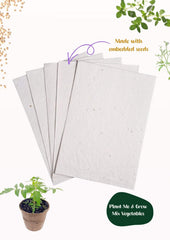 Mixed Vegetable Seed Paper