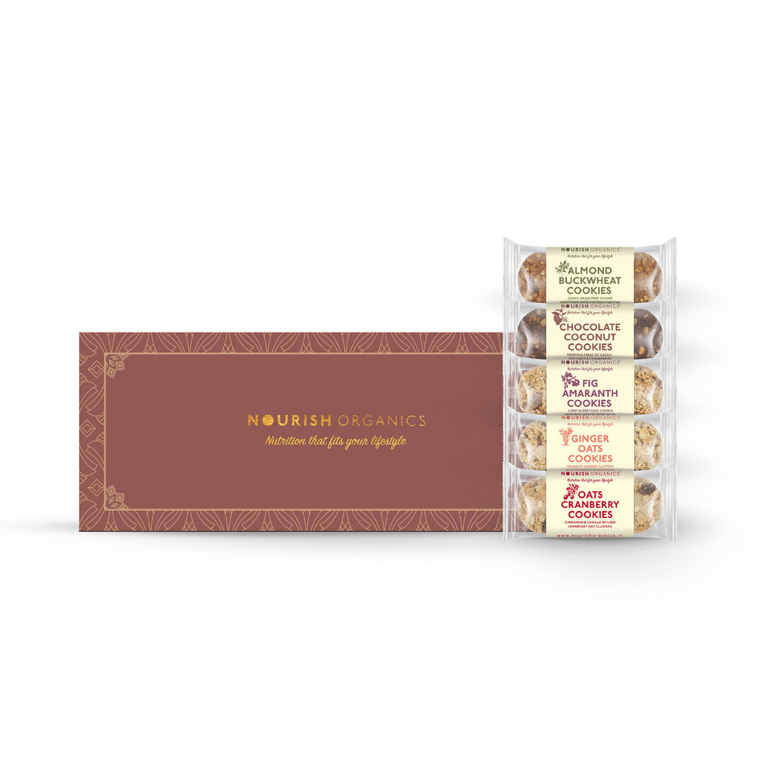 NOURISH ORGANICS Matchbox Cookies - Brown Edition (Assorted Healthy Cookies)
