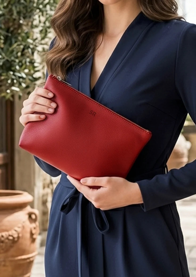 The House Of Ganges Slindon Medium Vegan Leather Toiletry Pouch