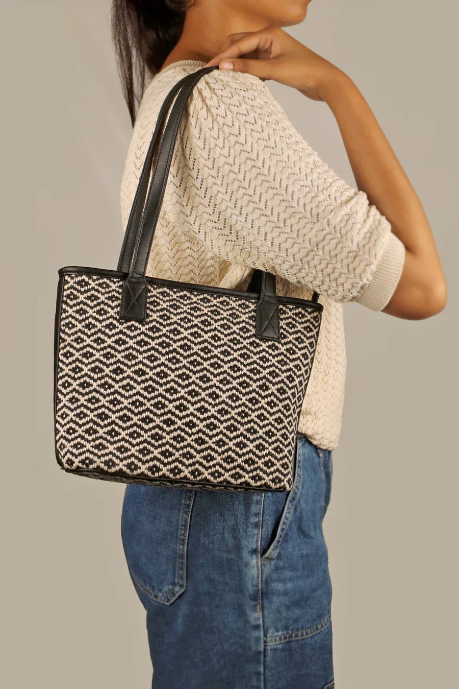 Mini Handloom Tote Bag