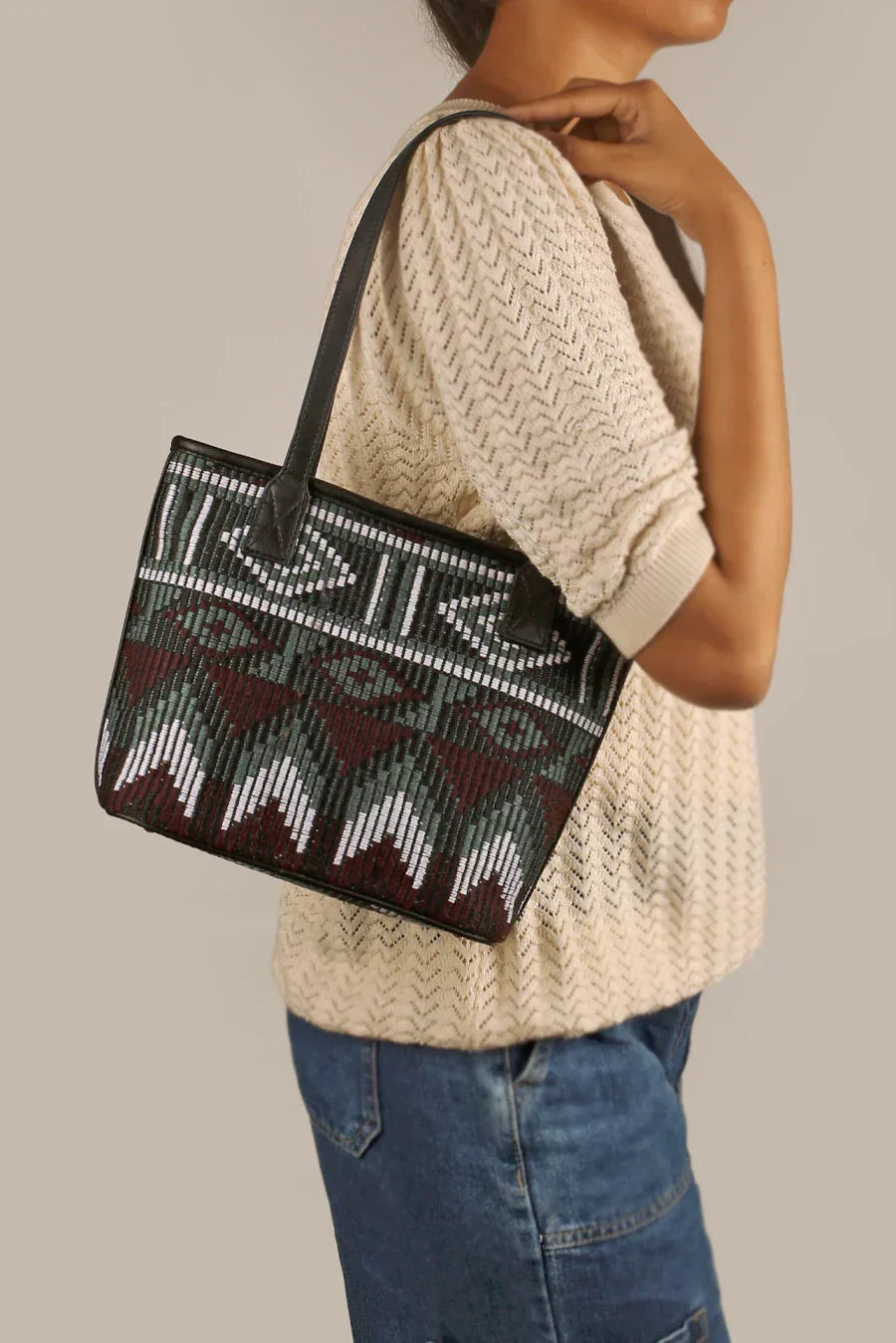 Mini Handloom Tote Bag