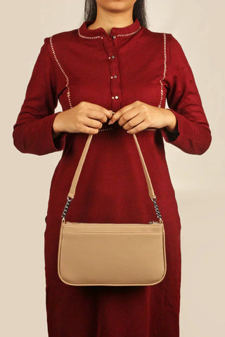 The House Of Ganges Tess Vegan Leather Shoulder