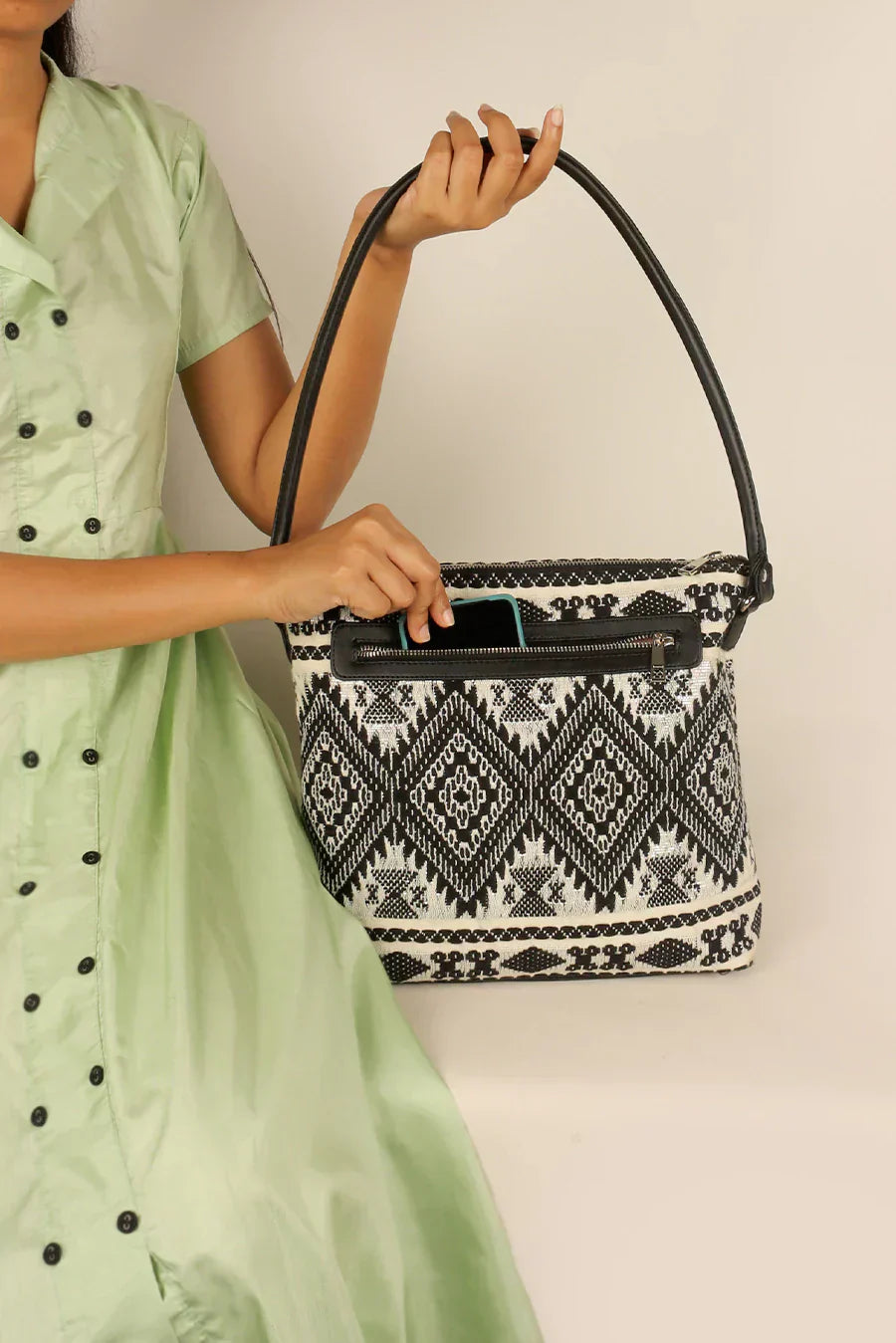 Stella Handloom Shoulder Bag