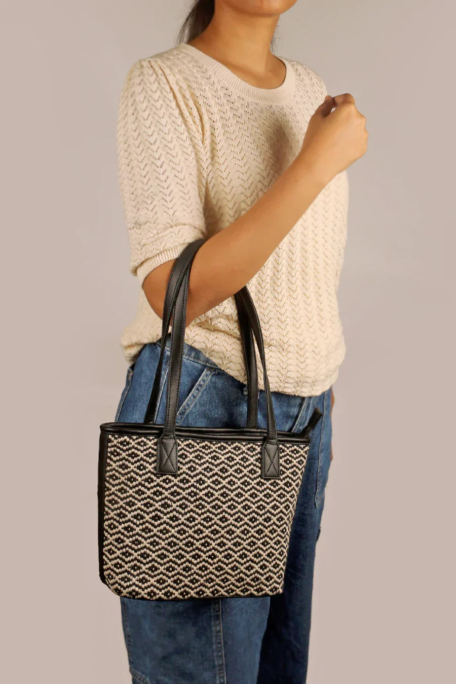 Mini Handloom Tote Bag
