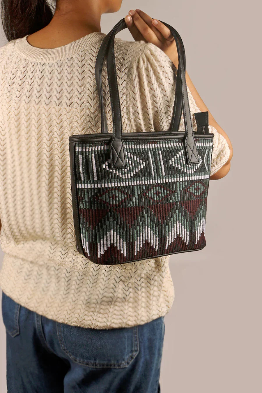 Mini Handloom Tote Bag