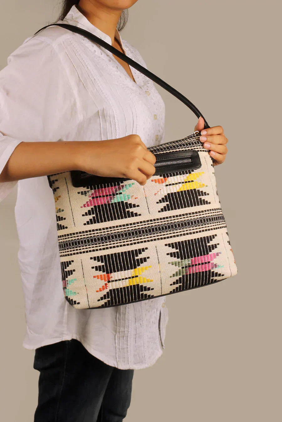 Stella Handloom Shoulder Bag