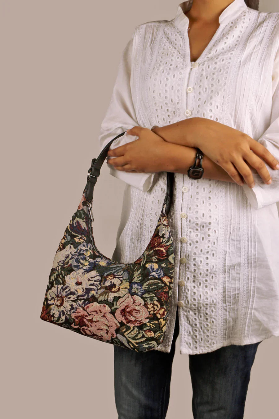 Katie Small Handloom Shoudler Bag