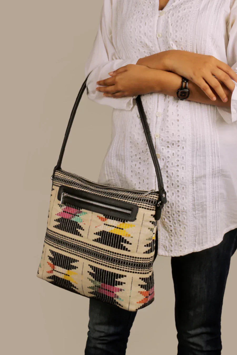 Stella Handloom Shoulder Bag