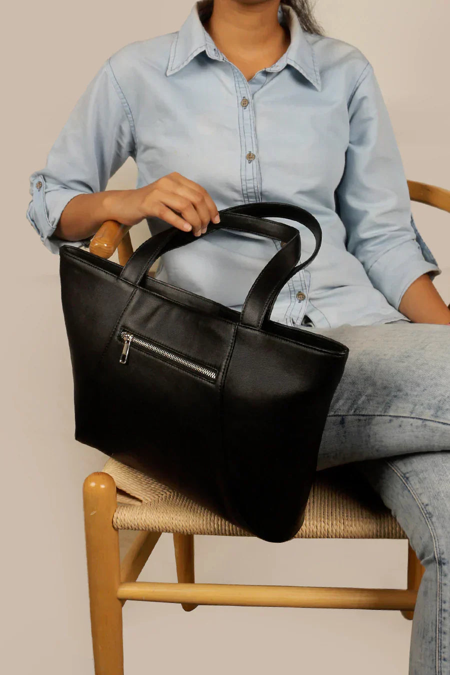 June Vegan Leather Tote Bag