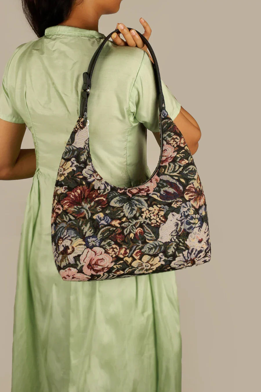 Katie Medium Handloom Shoulder Bag