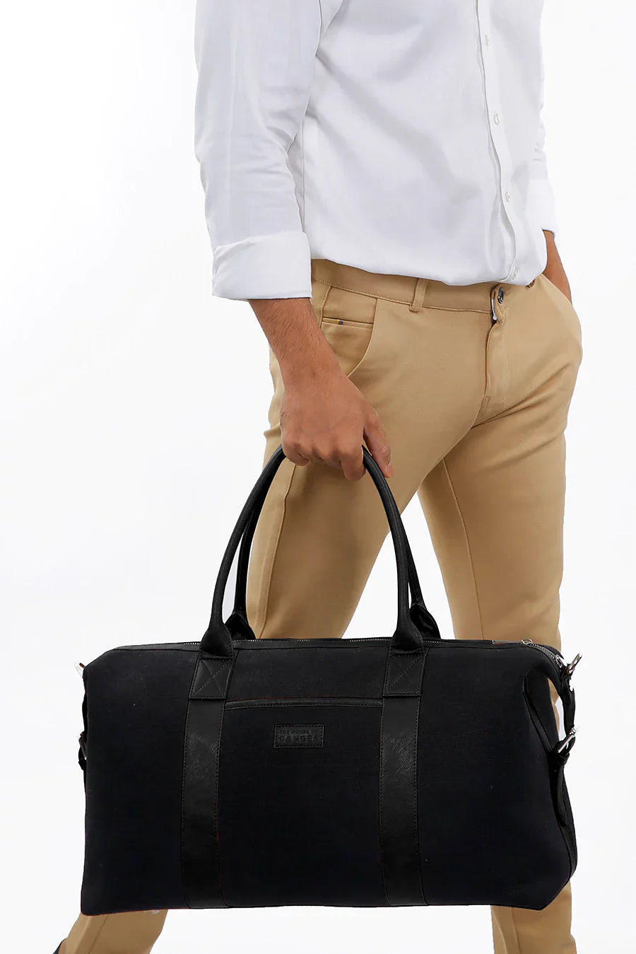 The House of Ganges - Joey Large Vegan Leather Duffle Bag For Men