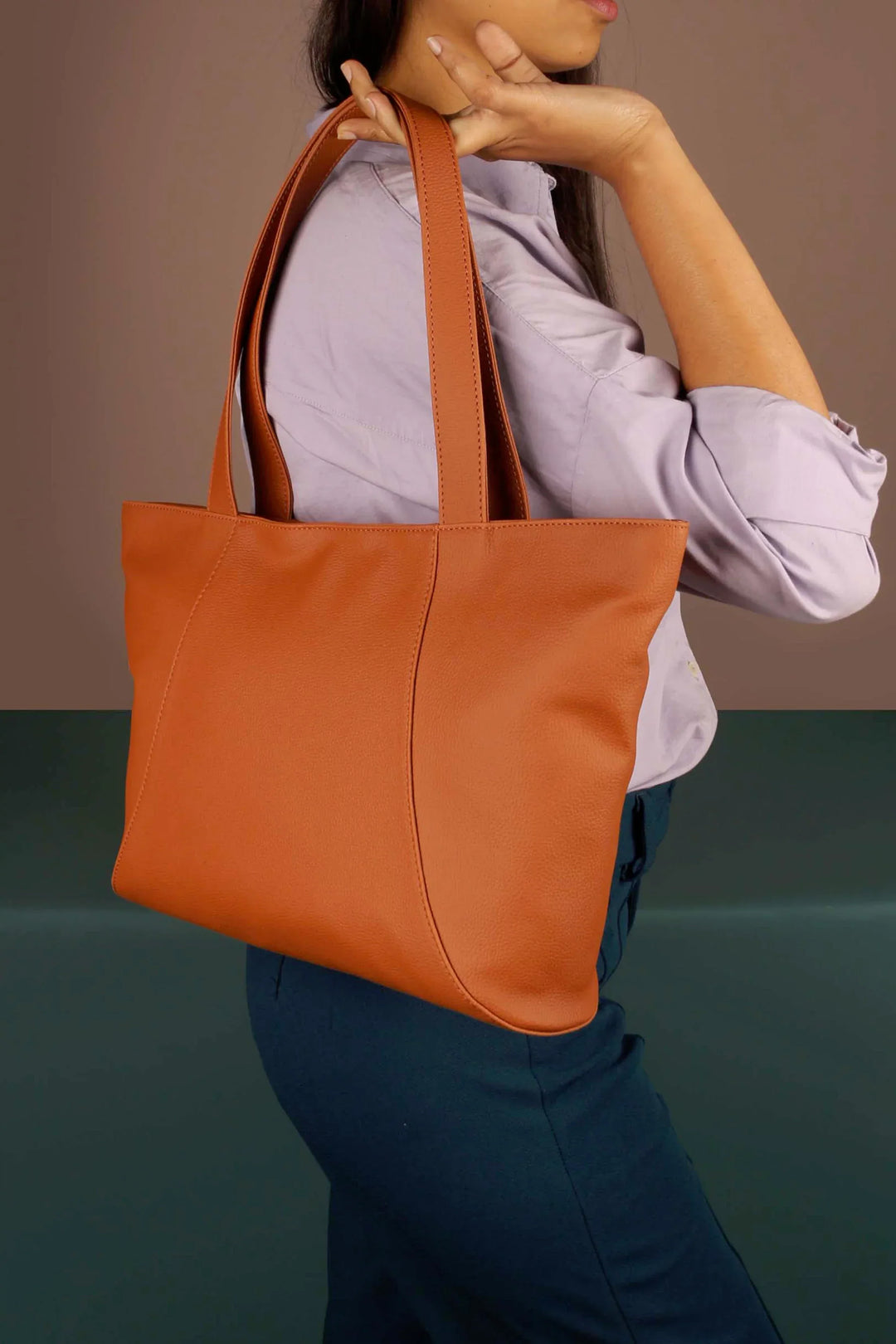 June Vegan Leather Tote Bag