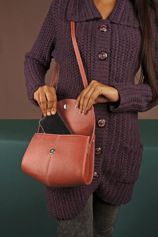 Nova Vegan Leather Sling Bag