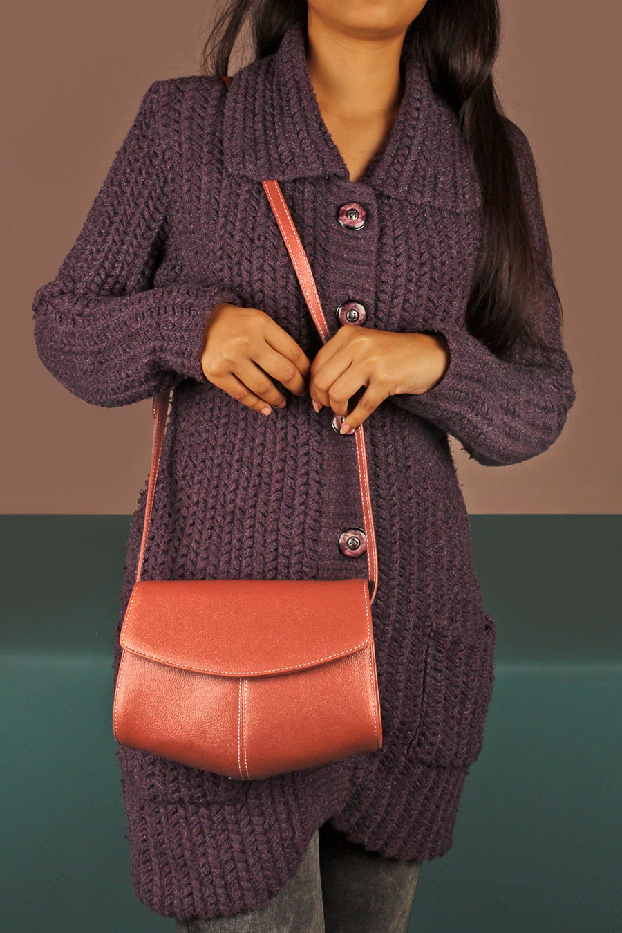 Nova Vegan Leather Sling Bag