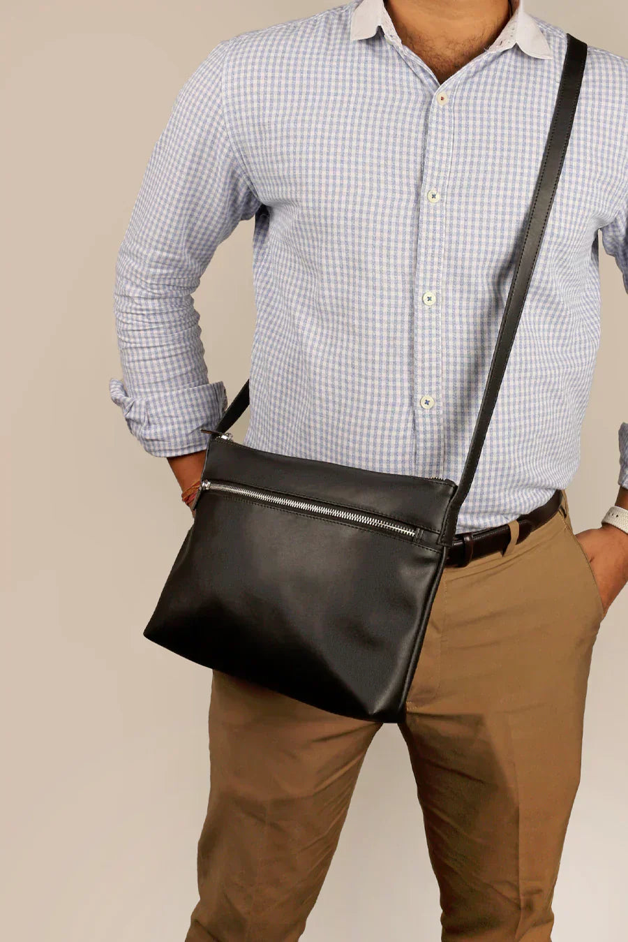 Arthur Men Vegan Leather Crossbody Bag