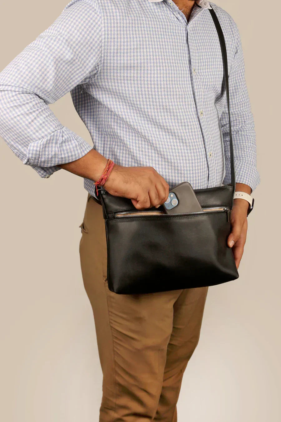 Arthur Men Vegan Leather Crossbody Bag