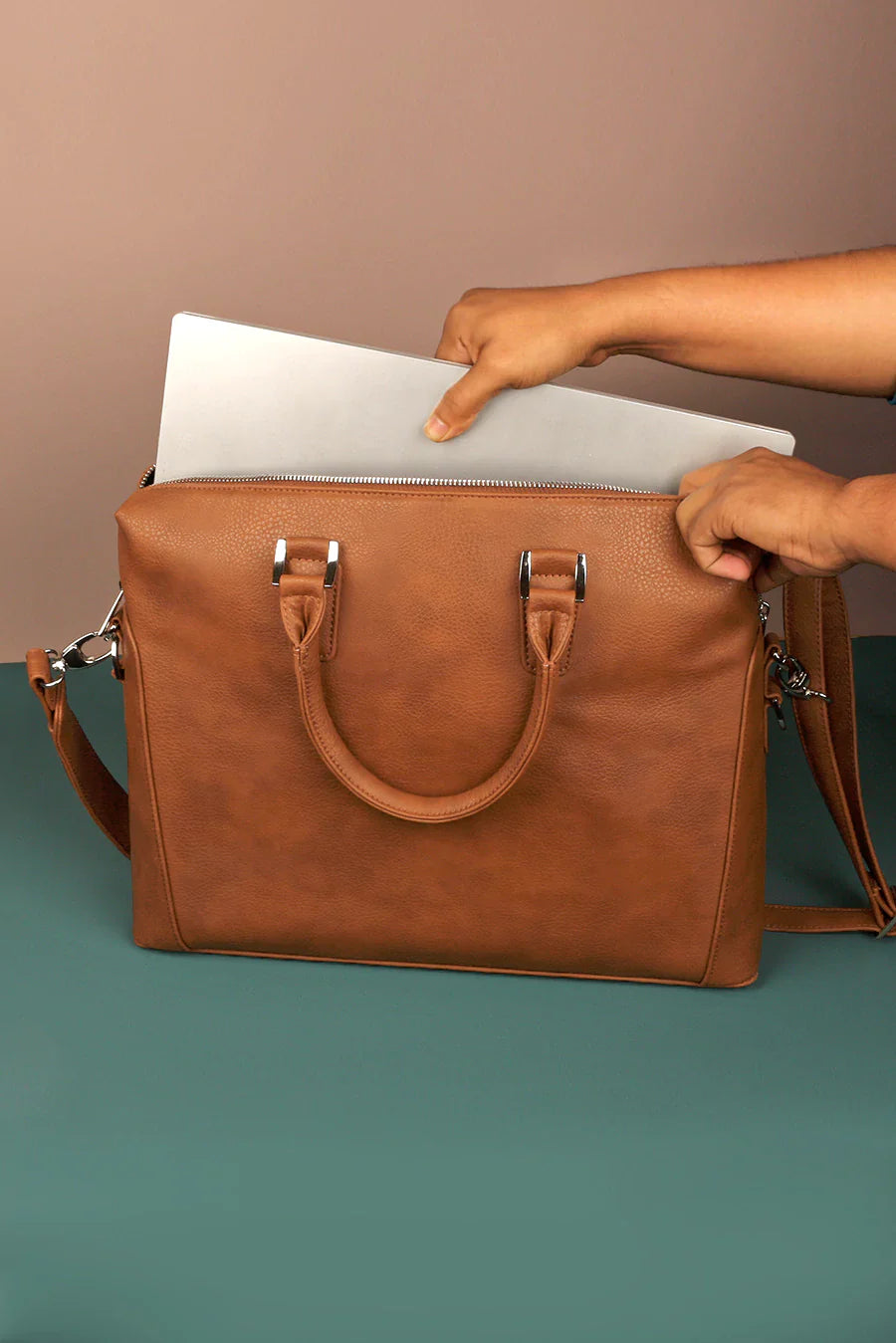 Will 15 Inch Vegan Leather Laptop Bag for Men